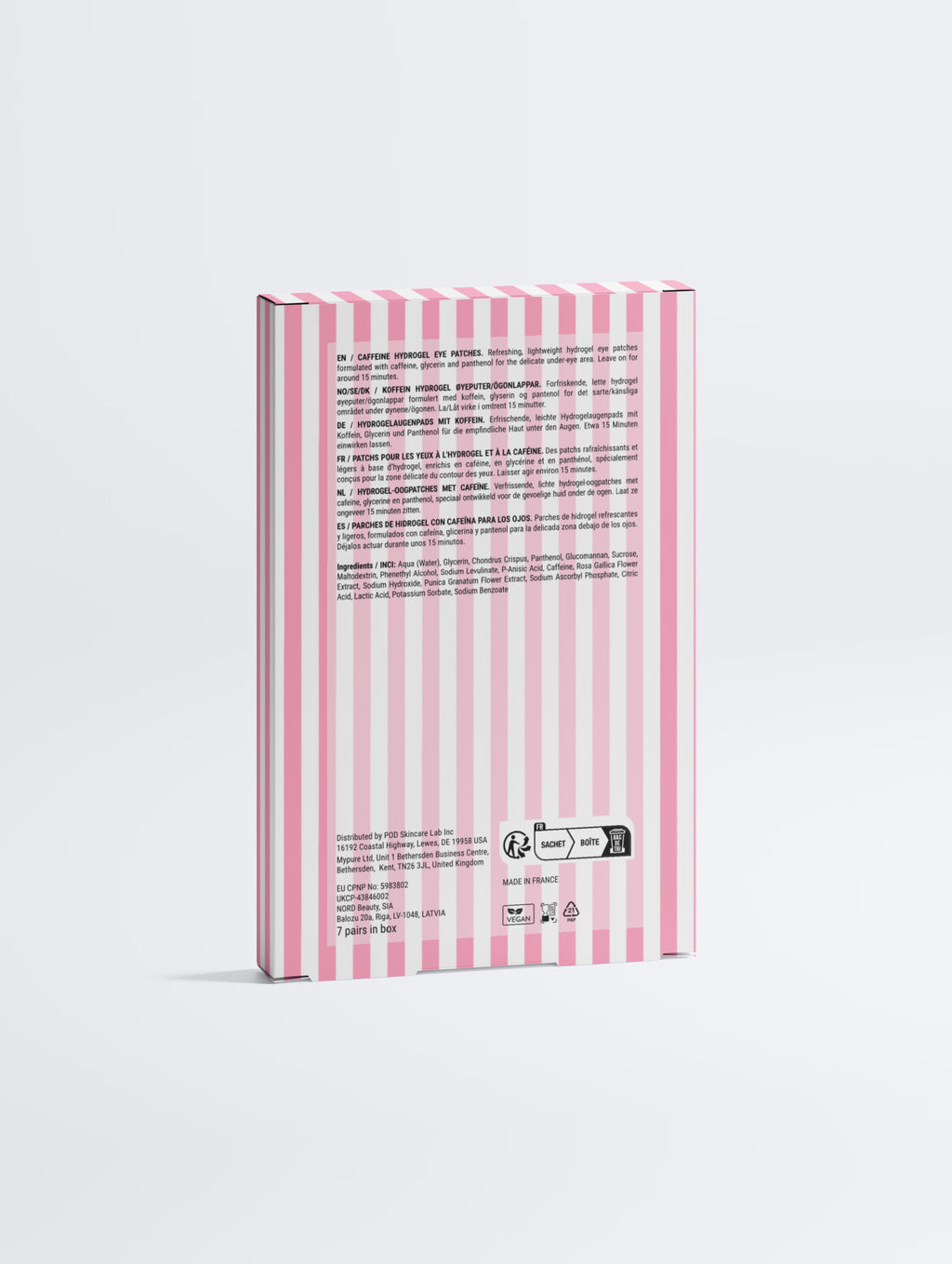 Koffein & C-vitamin Energizáló Hidrogél Szemmaszk