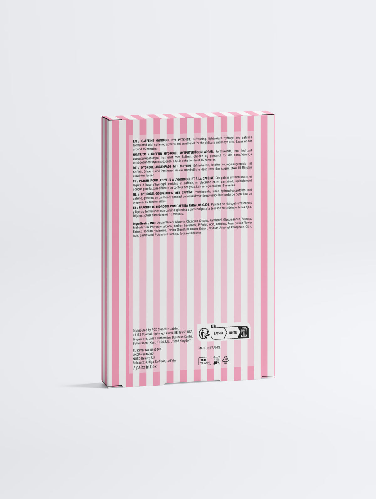 Koffein & C-vitamin Energizáló Hidrogél Szemmaszk